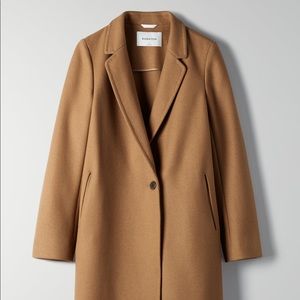 Aritzia Steadman Cashmere Wool Coat Size XS Camel